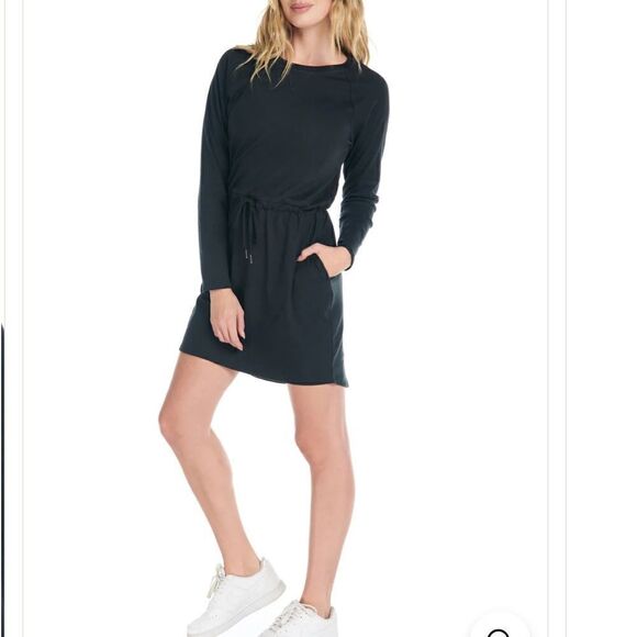 Kyodan Outdoor Aspen Gray Long Sleeves Drawstring Dress.Size M - Picture 4 of 13